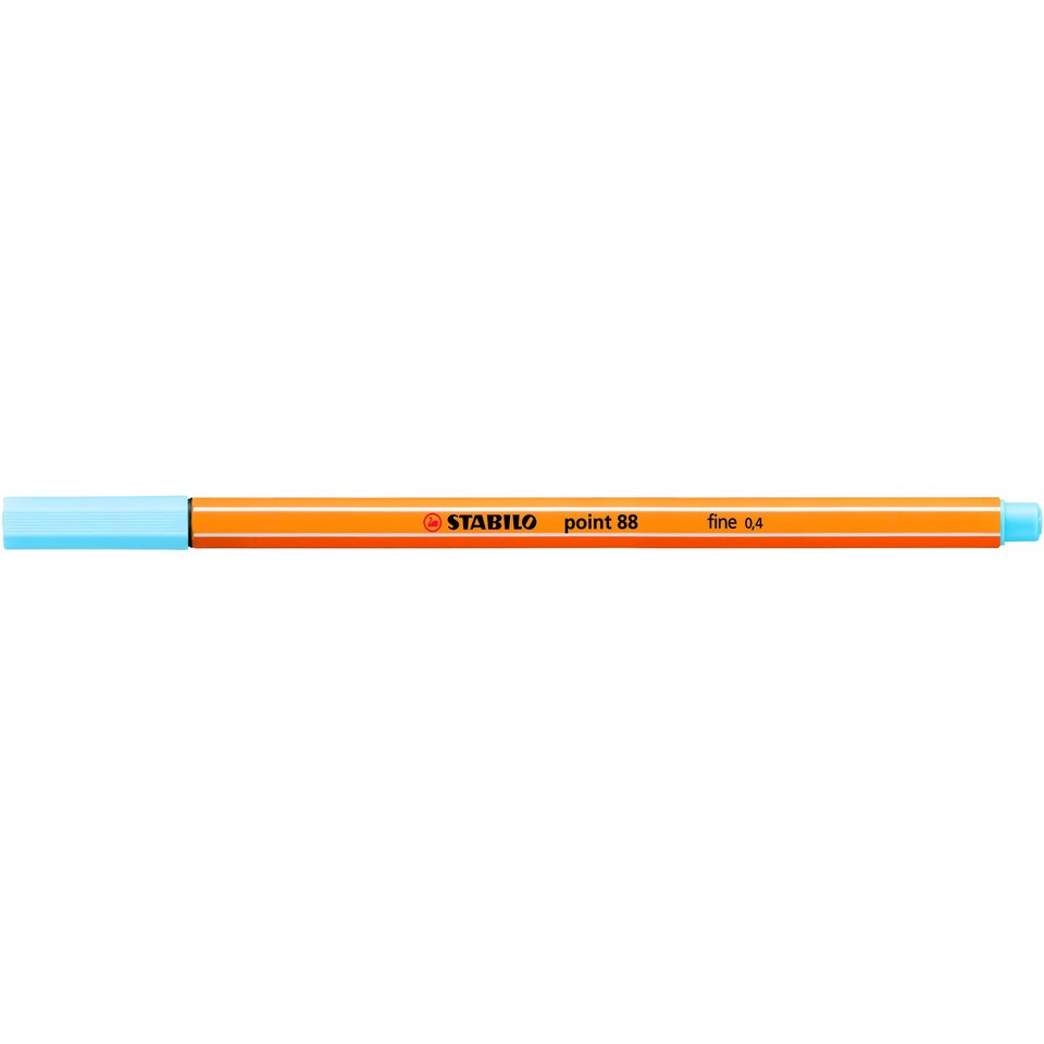 ручка капиллярная STABILO POINT 0.4мм Супер тонкий наконечник синий лед.