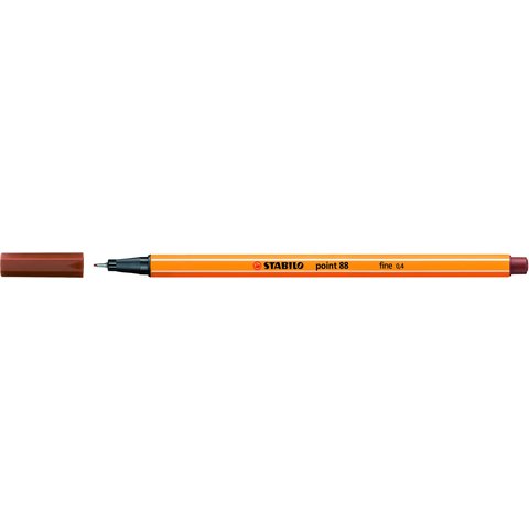 ручка капиллярная STABILO POINT 0.4мм Супер тонкий наконечник кроваво-красная