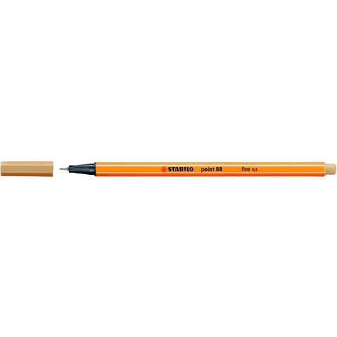 ручка капиллярная STABILO POINT 0.4мм Супер тонкий наконечник светлая-охра