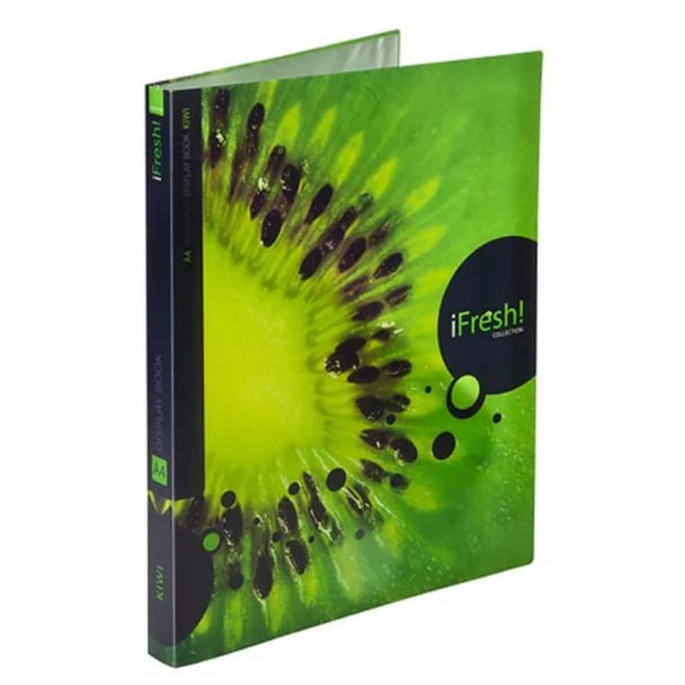 папка с файлами А4 40 вкладышей с рисунком "IFRESH" киви 40AV4_10623/028297