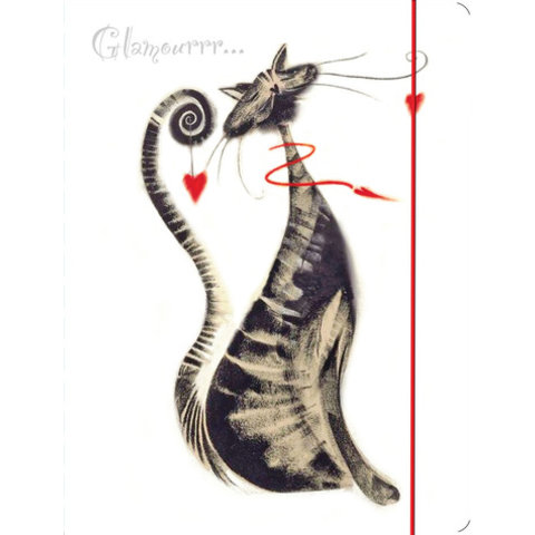 папка на резинке А4 с рисунком "Glamour cats" L5910/490736