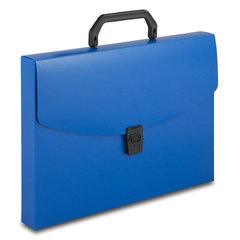 портфель пластиковый с замком А4 1 отделение 0.7мм BPP01blue/816261 синий