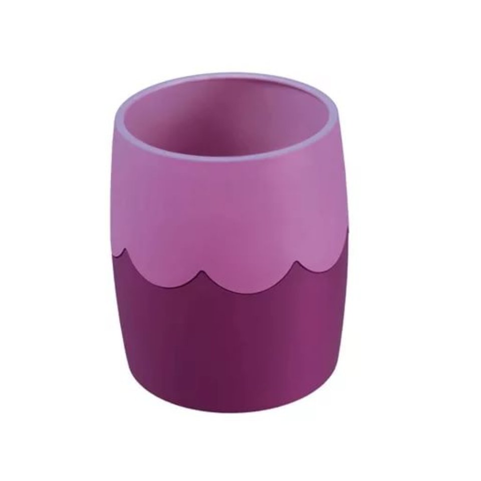 стакан для канцелярских принадлежностей двухцветный пластиковый СН507 Стамм фиолетовый