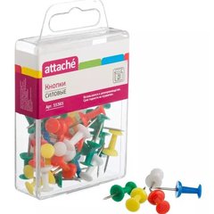 кнопки силовые 30шт гвоздики цветные пластиковая упаковка 55365/1002-30