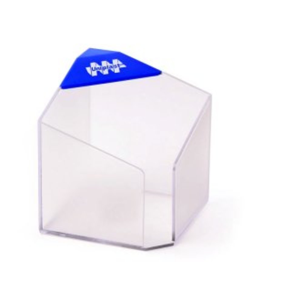 подставка для бумблока "Статус" 9х9х9 прозрачная пластиковая 0220688