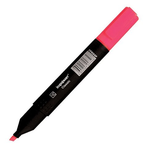 маркер текстовыделитель скошенный наконечник 1-4мм HIGHLIGHTER розовый