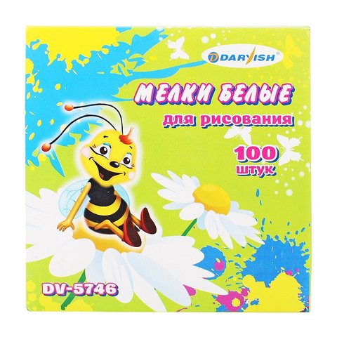 мелки 100шт/уп школьные белые dv-5746/пегас1083346/scfмб100шк 10