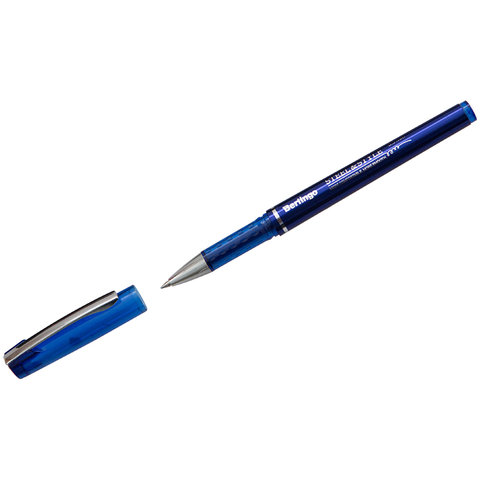 ручка гелевая Berlingo Steel&Style синяя металлический наконечник клип