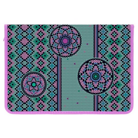 папка для труда А4 Hatber Вязаный узор с планкой Аmt 04009