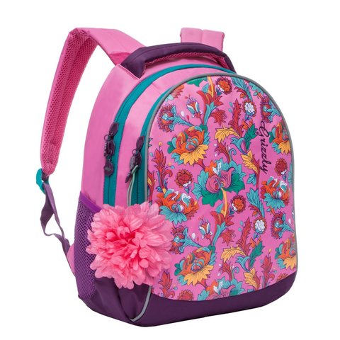 рюкзак для девочки RD-836-1/2 розовый Grizzly