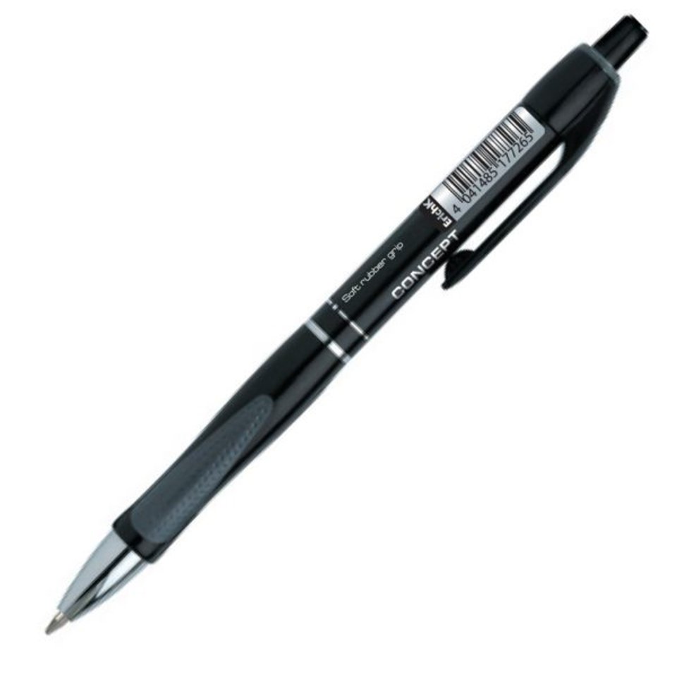 ручка шариковая ERICH KRAUSE автоматическая MEGAPOLIS черная, металлический наконечник