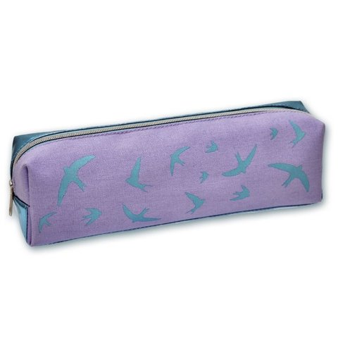 косметичка для девочки Ласточки на фиолетовом фоне 46330