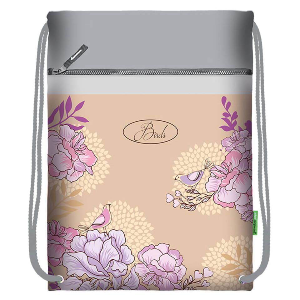 сумка для обуви Фиолетовые птицы МОМК-ФП