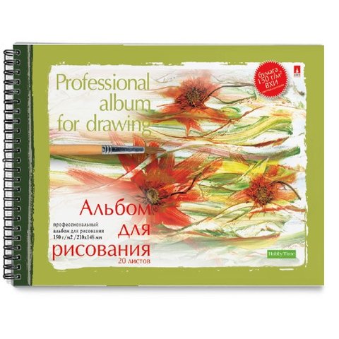 альбом для рисования 20 листов А5 Профессионал на спирали 1-20-009