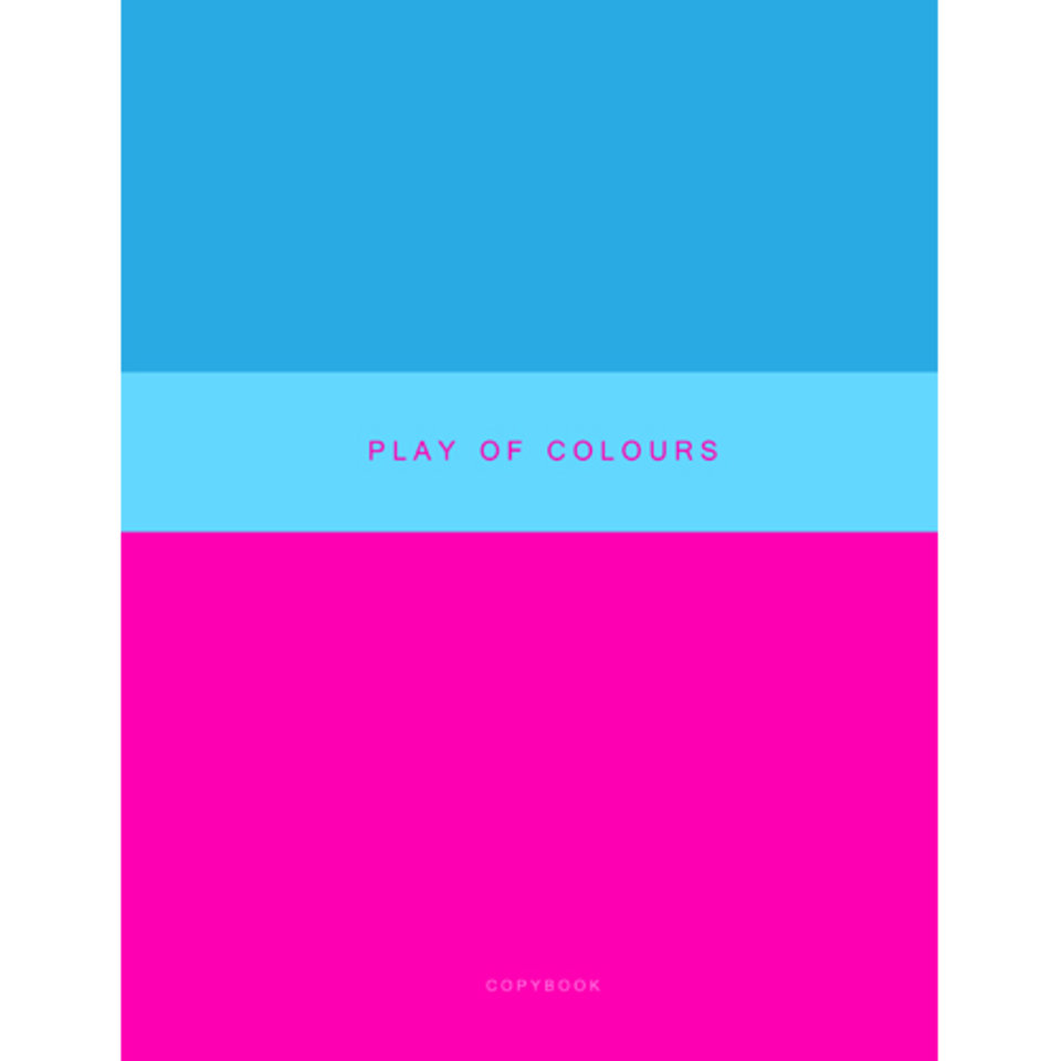 тетрадь А4 48 листов Неоновый дуэт розовый + голубой 4484366