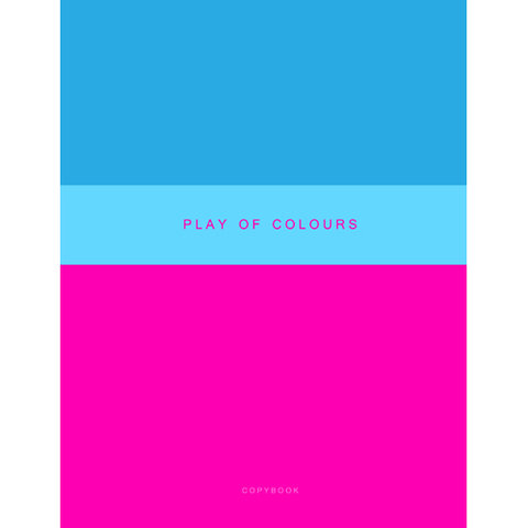 тетрадь А4 48 листов Неоновый дуэт розовый + голубой 4484366