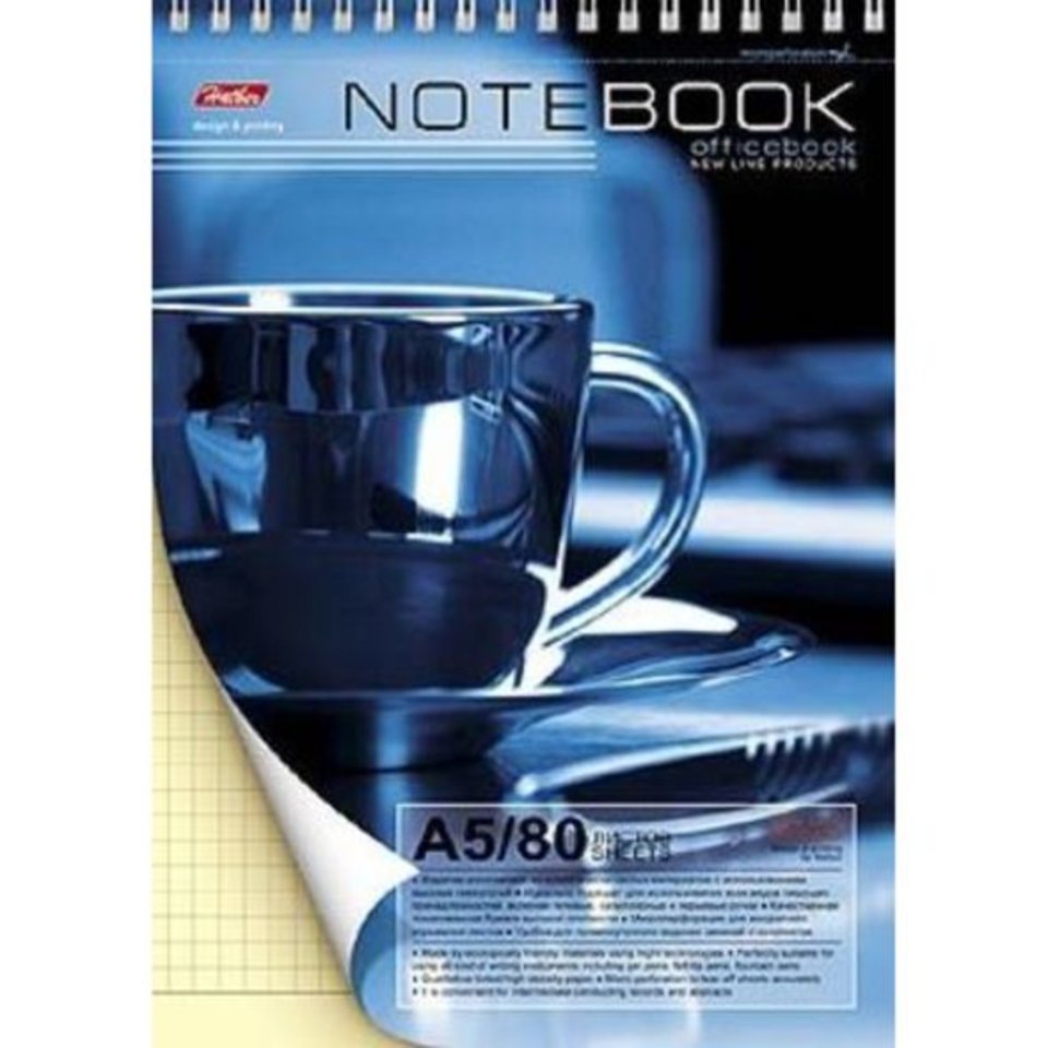 блокнот А5 80 листов Чашка на гребне 06603 (004893)