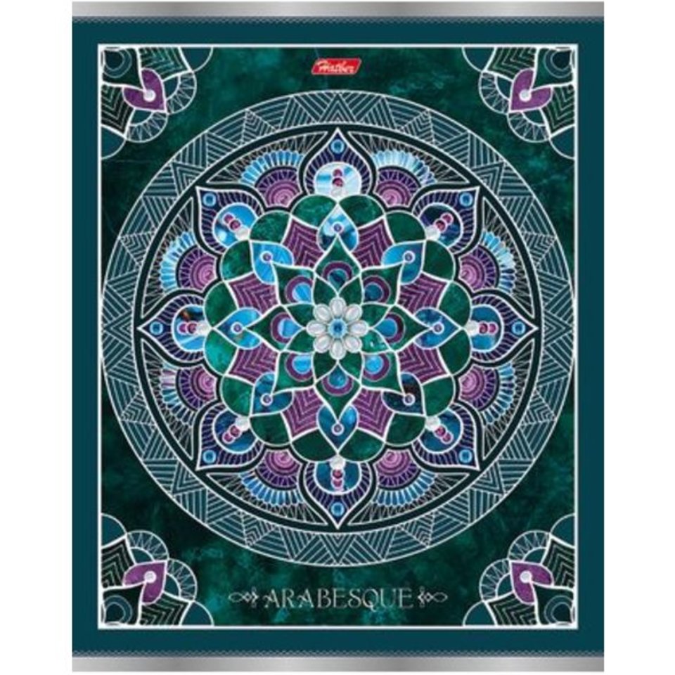 тетрадь 48 листов Серебрянные узоры 3Dф 3Dл в клетку 047709