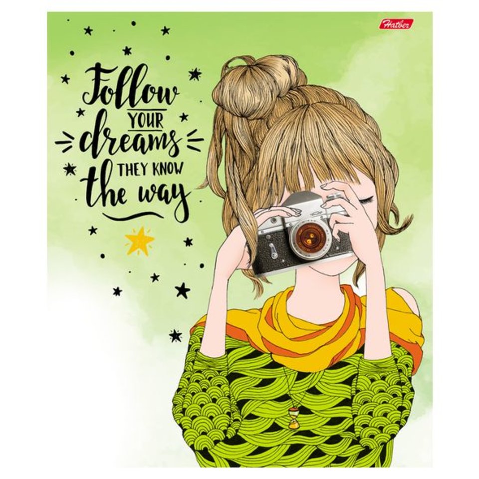 тетрадь 48 листов Follow your dreams (051535) в клетку