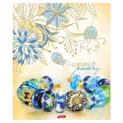 тетрадь 96 листов Luxyry Jewelry 3Dф 3Dл (049039) в клетку