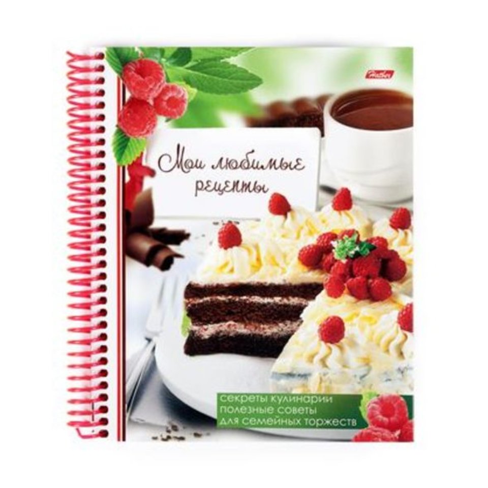 книга для записи кулинарных рецептов А5 80 листов на гребне 08760 (036274)