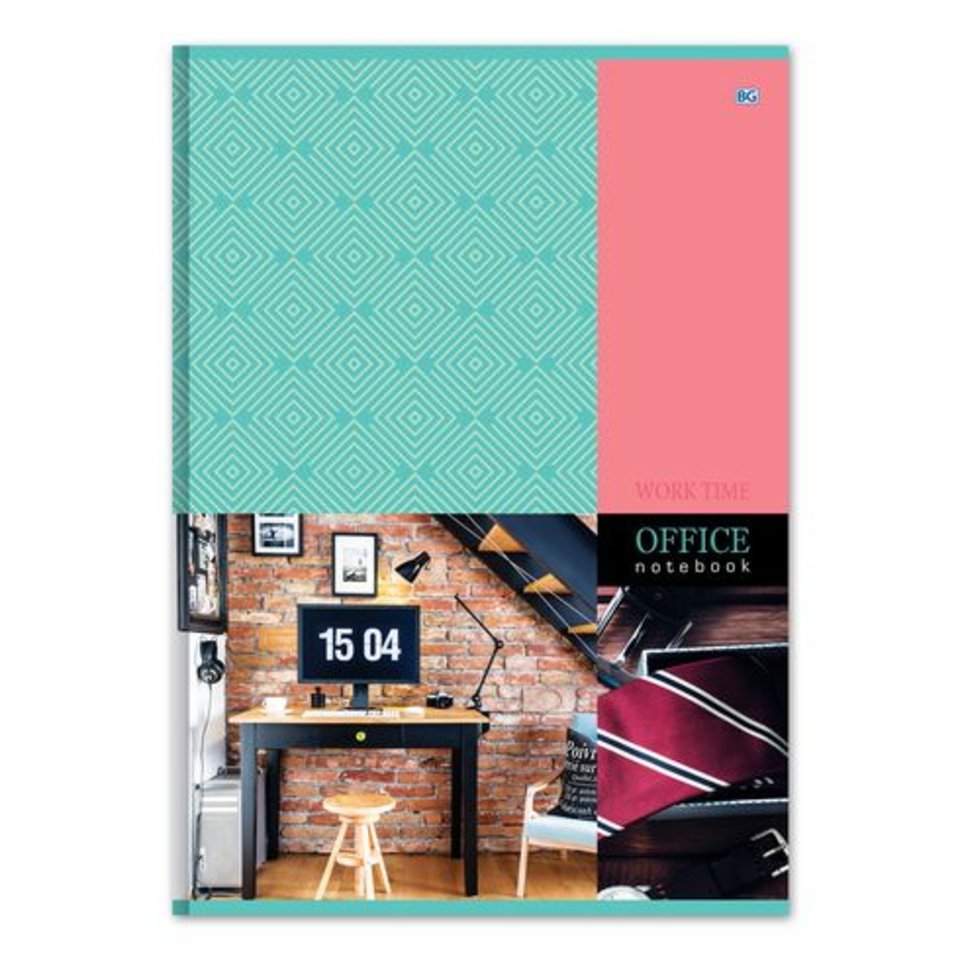 тетрадь А4 96 листов Work time в клетку 7187