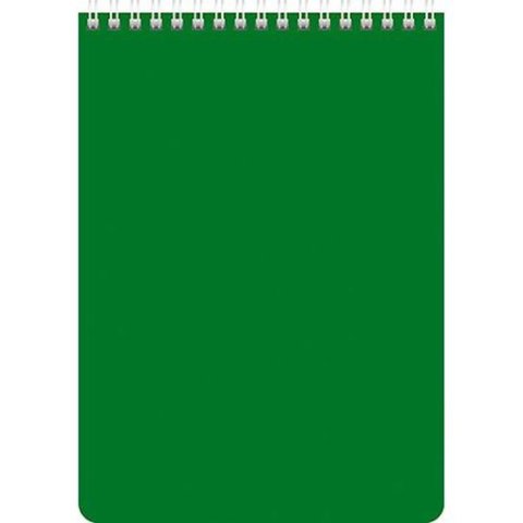 блокнот А5 60 листов Корпоративный на гребне 12535 (040105) зеленый