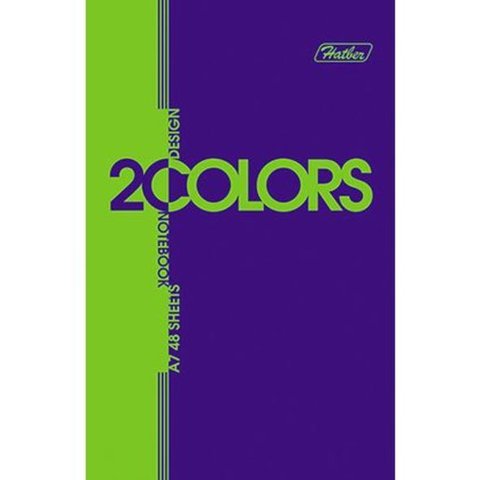 блокнот А7 48 листов 2Colors 3-х цветный блок (040620)