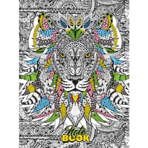 тетрадь 96 листов Doodle-art (раскраска) 16013 (047454) в клетку