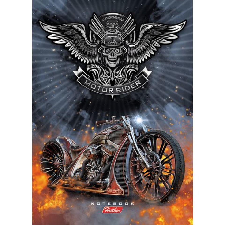 блокнот А6 80 листов Speed & Drift твердый переплет 17562 (050801)