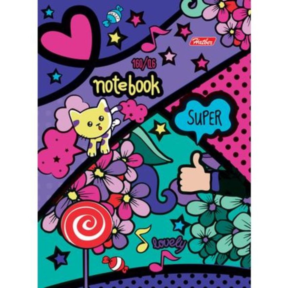 блокнот А6 160 листов Яркое граффити 17060 (048836)