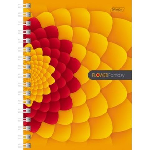 записная книжка А6 140 листов Flower Fantasy на гребне (048200)