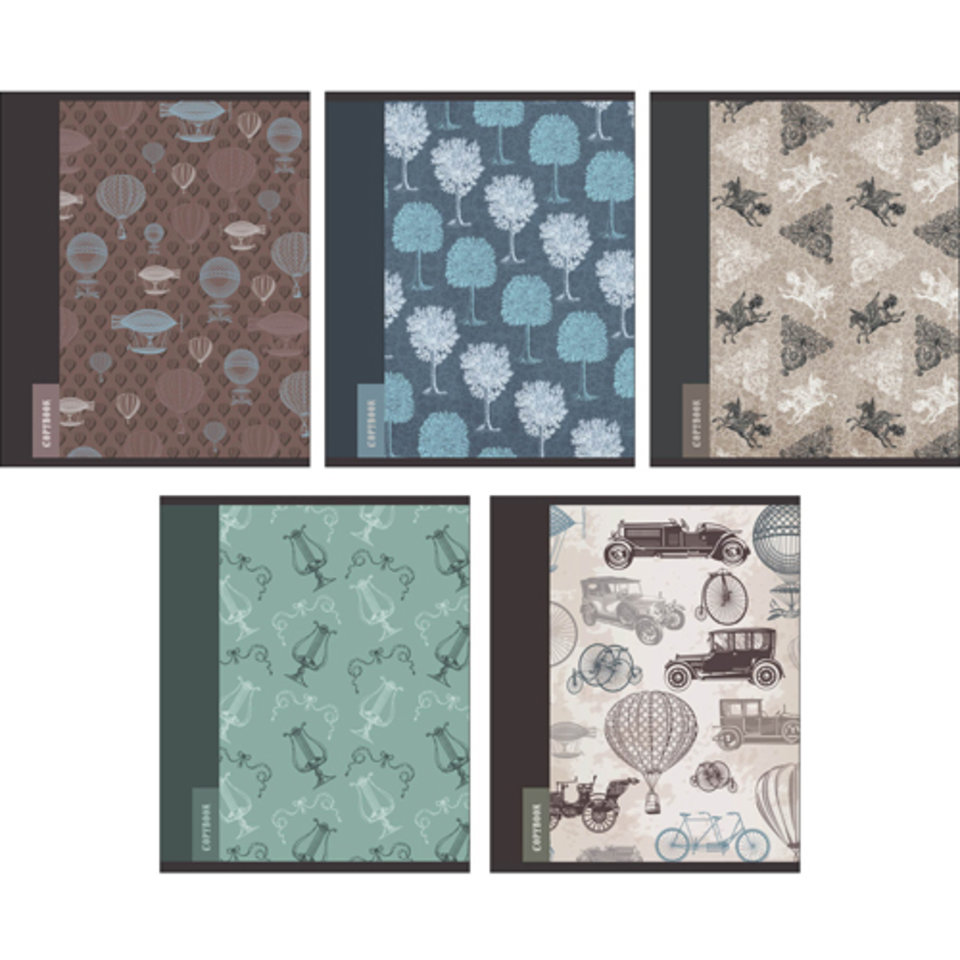 тетрадь 96 листов Изысканный стиль на гребне фит 965826 в клетку