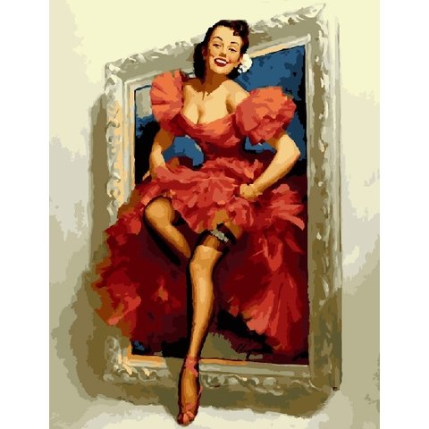 картина по номерам 40х50см GX21848 “Кокетка”