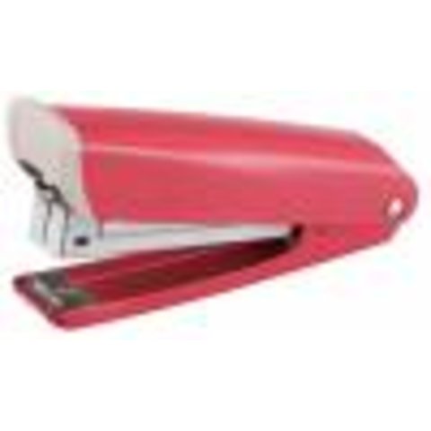 степлер №24/6 20 листов KW-TRIO 055А3 Twist с антистеплером металлический корпус 345896 розовый