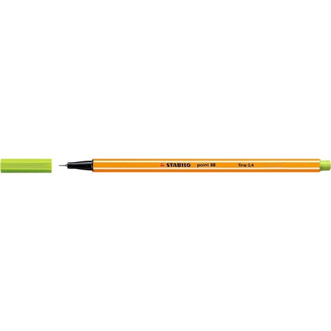 ручка капиллярная STABILO POINT 0.4мм Супер тонкий наконечник светло-зеленая