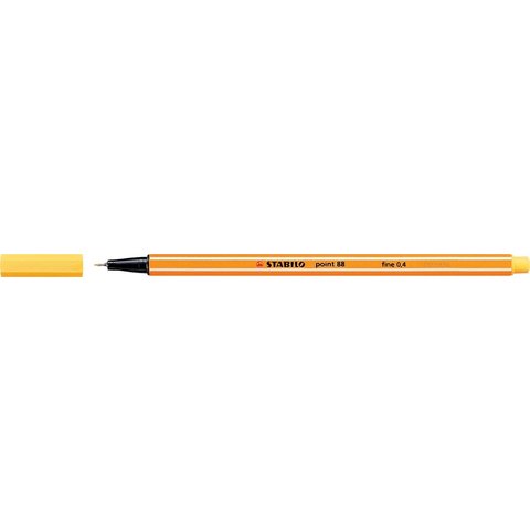 ручка капиллярная STABILO POINT 0.4мм Супер тонкий наконечник желтый