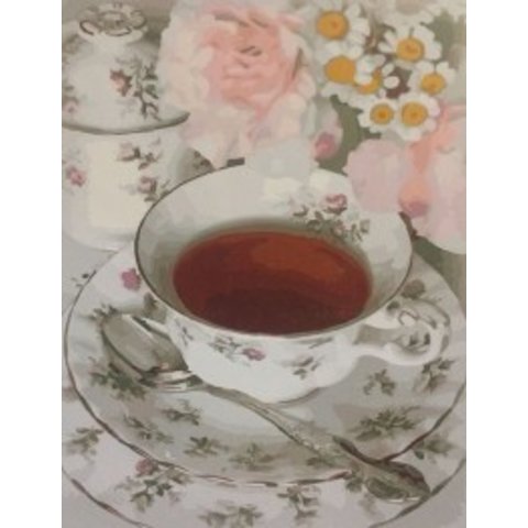 картина по номерам 40х50см GX21929 “Чашка чая”