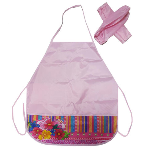 фартук и нарукавники Цветы и полоски ФН-0932