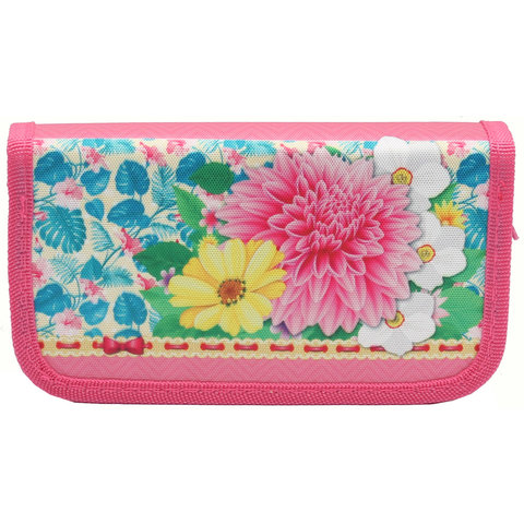 пенал Нежные летние цветы-2 2 отделения ПН-5137