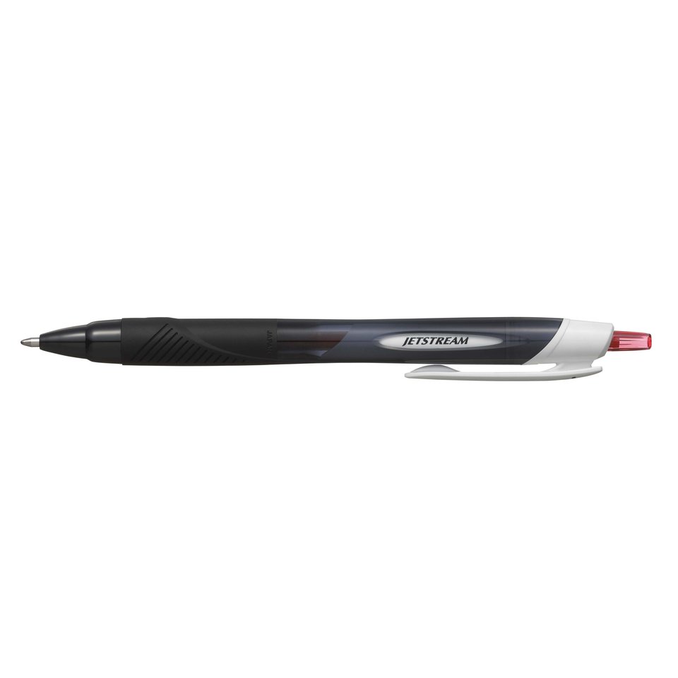 ручка шариковая UNI Mitsubishi автоматическая Jetstream красная черный корпус SXN150S
