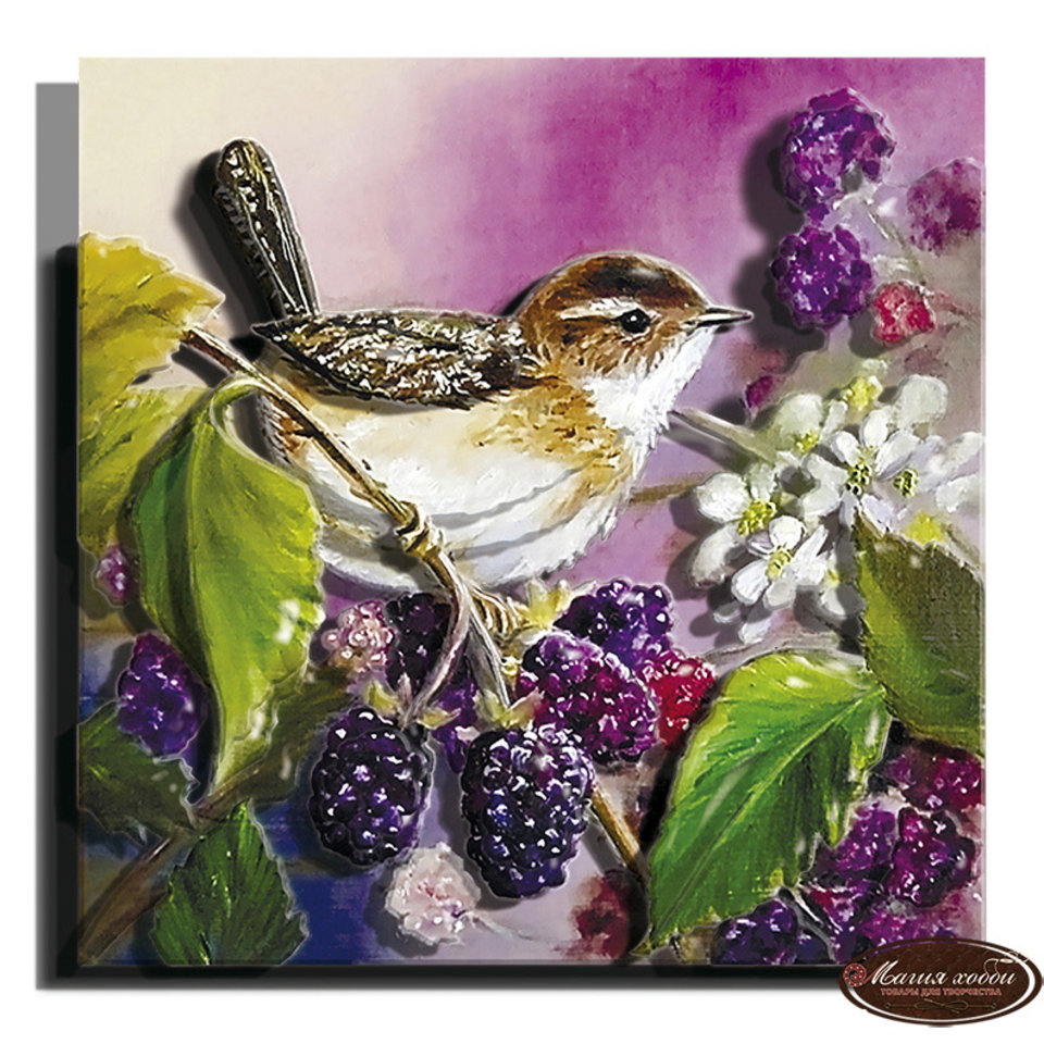 папертоль Летняя пташка 12х12см РТ150102