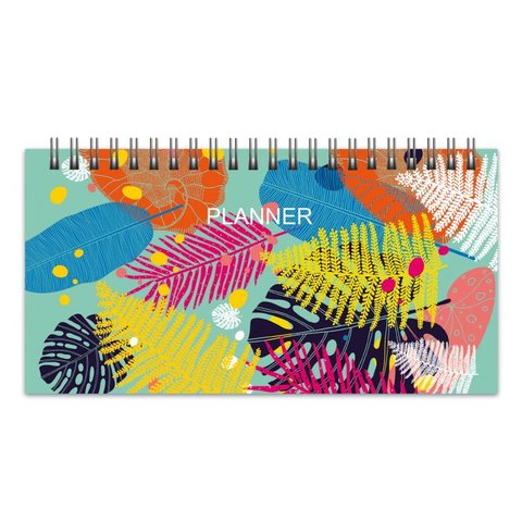 еженедельник недатированный А7 планинг Яркие листья 47806