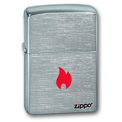 Зажигалка ZIPPO 200 Flame brushed chrome