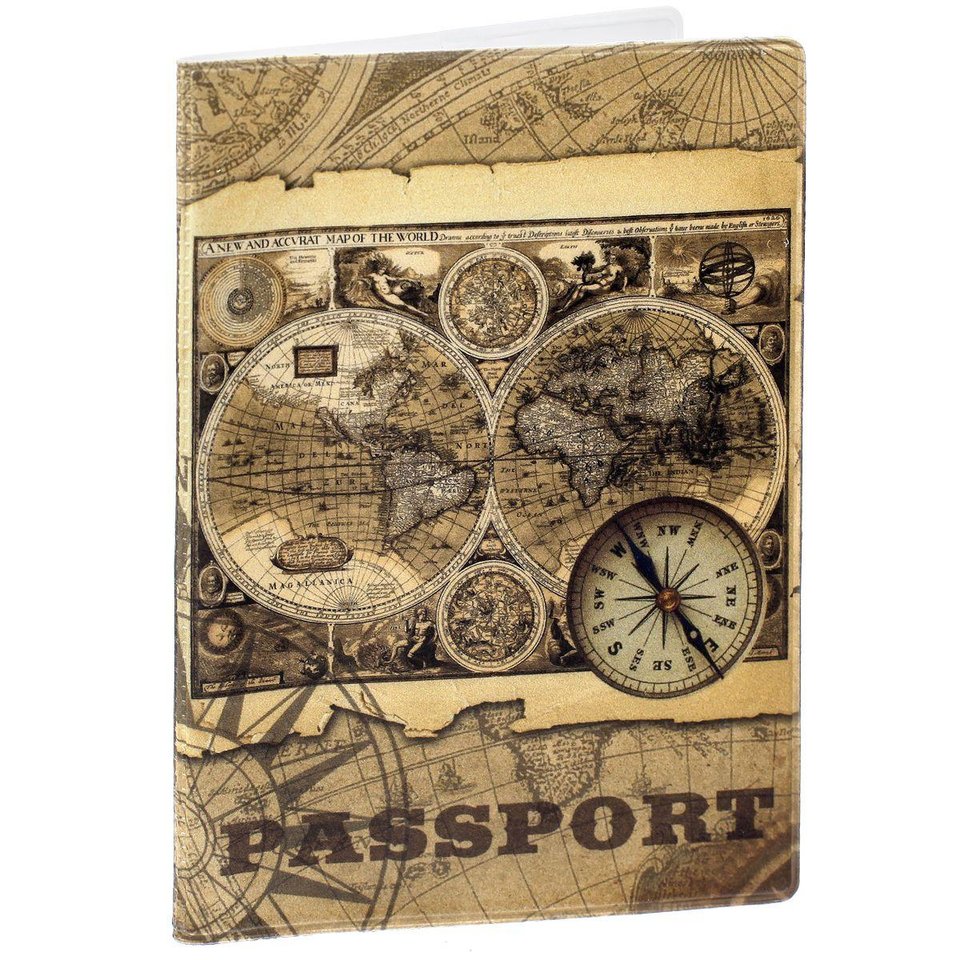 обложка для паспорта ПВХ Компас 35667
