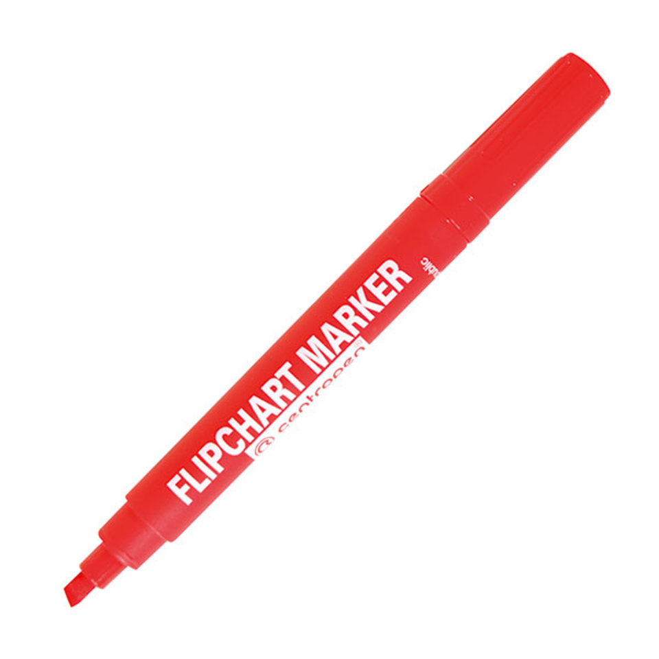 маркер для флипчарта скошенный наконечник 1-4.6мм Centropen 8560 красный