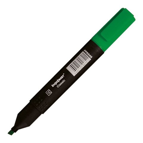 маркер текстовыделитель скошенный наконечник 1-4мм HIGHLIGHTER зеленый
