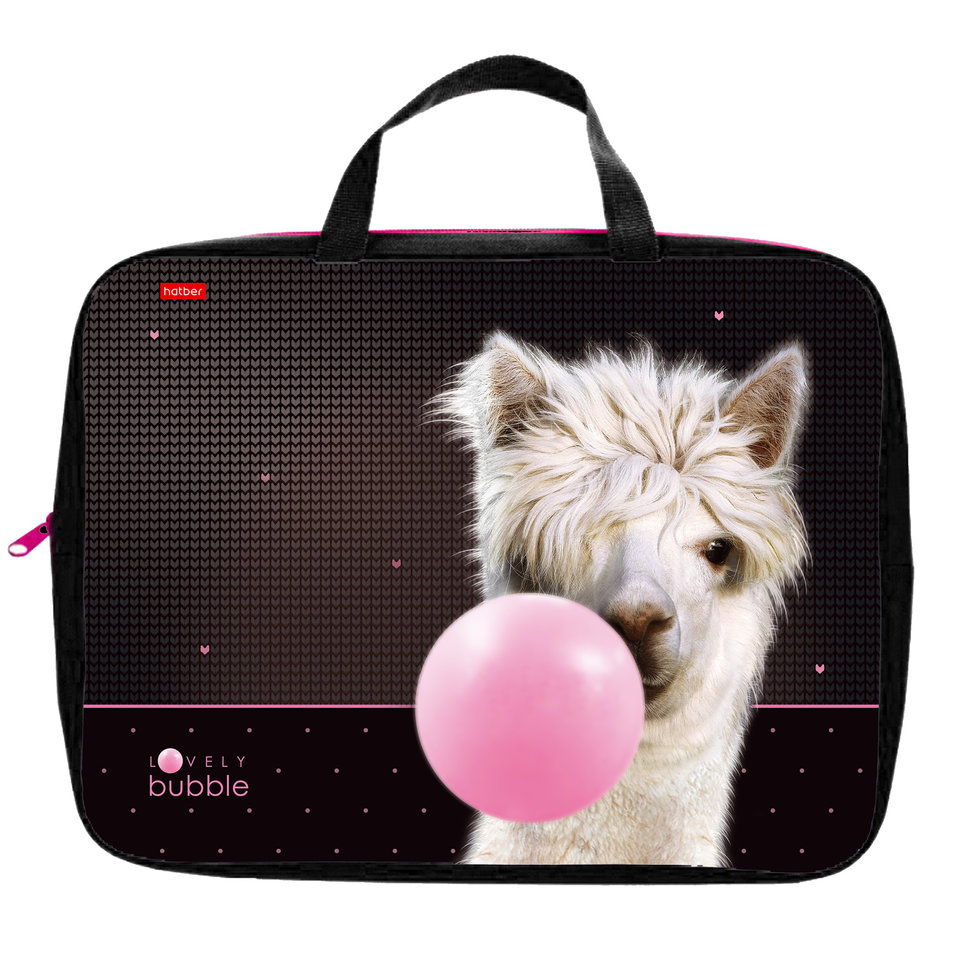 папка для тетрадей А4 с ручками Альпака текстильная Hatber NSn76001