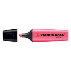 маркер текстовыделитель скошенный наконечник STABILO BOSS розовый