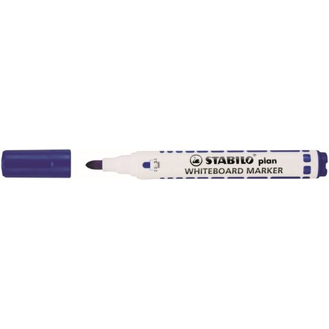 маркер для доски круглый наконечник STABILO Plan 64 синий